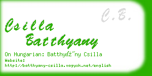 csilla batthyany business card